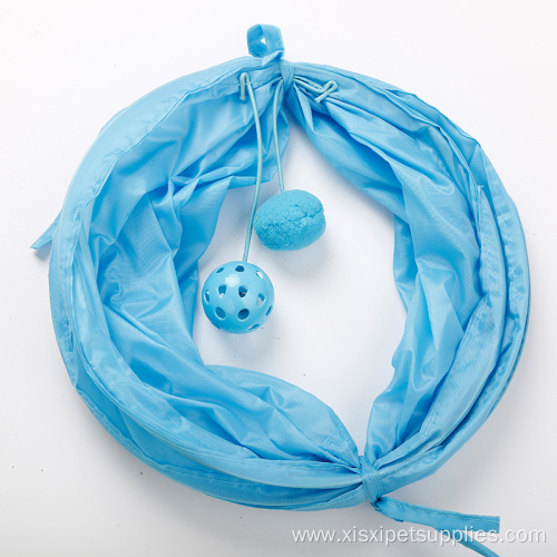 Single Color Pet Hot Foldable Cat Polyester Tunnel